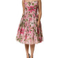 Dolce & Gabbana Pink Floral Lily Print Midi Sleeveless Dress