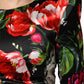 Dolce & Gabbana Black Floral Fiori Pittorici Bodycon Dress