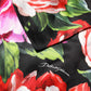 Dolce & Gabbana Black Floral Fiori Pittorici Bodycon Dress