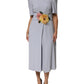 Dolce & Gabbana Light Blue Viscose Blend Floral Applique Dress