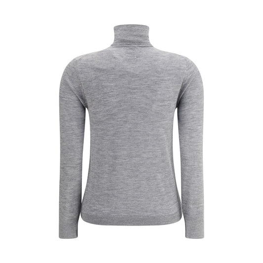 Allude Gray Cashmere Turtleneck