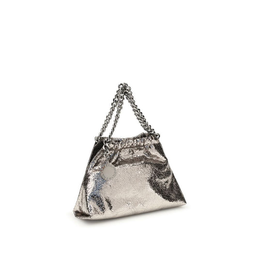 Stella McCartney Metallic crackle-effect Falabella Shoulder Bag Womens Shoulder Bag