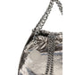 Stella McCartney Metallic crackle-effect Falabella Shoulder Bag Womens Shoulder Bag