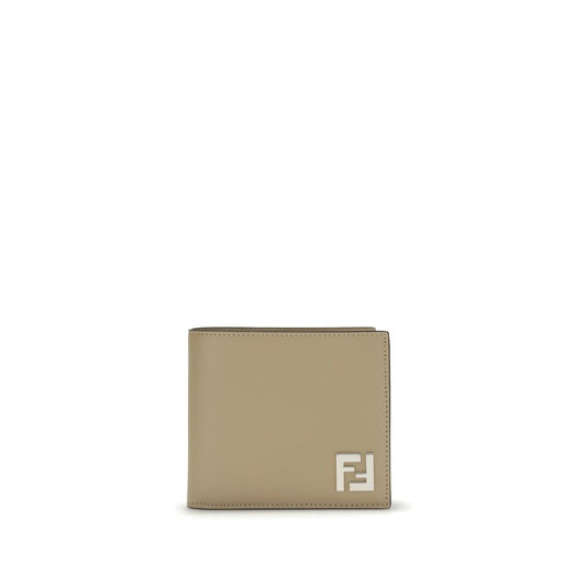 Fendi FF leather and canvas bifold Wallet Mens Wallet