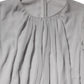 Dolce & Gabbana Grey Pleated Maxi Long Sleeve Silk Blend Gown Dress