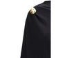 Fabiana Filippi Black Fleece Wool Casual Dress