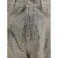 Golden Goose Bicolor Cotton Straight-Leg Jeans