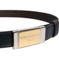 Dolce & Gabbana Blue Brown Leather Buckle Reversible Belt