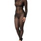Dolce & Gabbana Black Sheer Mesh Long Sleeve Jumpsuit Bodysuit Dress