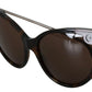 Dolce & Gabbana DG4337 Dark Havana Cat Eye Women Eyewear Sunglasses