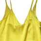 Tonello Yellow Silk Satin Slip Maxi Spaghetti Strap Maxi Dress