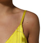 Tonello Yellow Silk Satin Slip Maxi Spaghetti Strap Maxi Dress