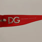 Dolce & Gabbana DG4027 Red Crystal Black Lens Shades Sunglasses