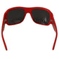 Dolce & Gabbana DG4027 Red Crystal Black Lens Shades Sunglasses