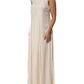 Peserico Beige Viscose Pleated Sleeveless Long Maxi Dress