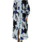 Christian Pellizzari Blue Sequin Embellished Shirt Maxi Dress