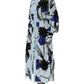 Christian Pellizzari Blue Sequin Embellished Shirt Maxi Dress