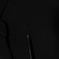 Emporio Armani Black Viscose Blend Shirt Style Belted  Dress
