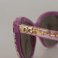 Dolce & Gabbana DG4251 Violet Full Rim Rectangle Frame Shades Sunglasses