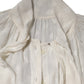 Dolce & Gabbana White Polka Sheer Silk Bow Tie Shirt Blouse Top