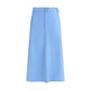Crida Milano Light Blue Wool Midi Skirt