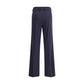 True Royal Blue Viscose Flared Pants