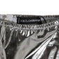 Dolce & Gabbana Silver Metallic High Waist Bikini Bottom Women  Underwear