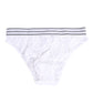 Dolce & Gabbana White Lace Slip Brief Logo Waistband Underwear