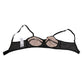Dolce & Gabbana Black Nude Floral Lace Sheer Bra Underwear