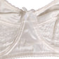 Dolce & Gabbana White Silk Satin Soft Cup Lingerie Bra Underwear