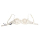 Dolce & Gabbana White Silk Satin Balconnet Lingerie Bra Underwear