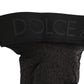 Dolce & Gabbana Black Sheer Nylon Logo Band Over-the-Knee Stocking Socks