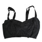 Dolce & Gabbana Black Stretch Nylon Bustier Bra Underwear