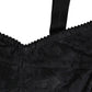 Dolce & Gabbana Black Stretch Nylon Bustier Bra Underwear