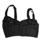 Dolce & Gabbana Black Stretch Nylon Bustier Bra Underwear