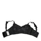Dolce & Gabbana Black Stretch Nylon Bustier Bra Underwear