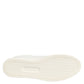 Dolce & Gabbana White Leather Rose Embroidery Low-Top  Shoes