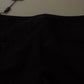 Dolce & Gabbana Black Stripes Mid Waist Trouser Pants
