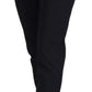 Dolce & Gabbana Black High Waist Skinny Trouser STAFF Pants