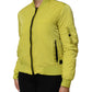 Dolce & Gabbana Yellow Polyamide Zipper Bomber Women’s Jacket