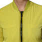Dolce & Gabbana Yellow Polyamide Zipper Bomber Women’s Jacket