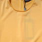 Dolce & Gabbana Gold Yellow Stretch Long Sleeve Bodysuit Dress