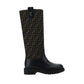 Fendi Brown Rubber Boots