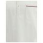 Thom Browne White Cotton Polo Shirt