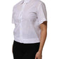 Dolce & Gabbana White Collared Short Sleeve Polo Shirt Top