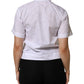 Dolce & Gabbana White Collared Short Sleeve Polo Shirt Top