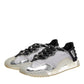 Dolce & Gabbana Multicolor Silver Logo Low Top NS1 Sneakers Shoes