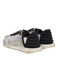 Dolce & Gabbana Multicolor Silver Logo Low Top NS1 Sneakers Shoes