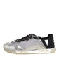 Dolce & Gabbana Multicolor Silver Logo Low Top NS1 Sneakers Shoes