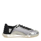 Dolce & Gabbana Multicolor Silver Logo Low Top NS1 Sneakers Shoes